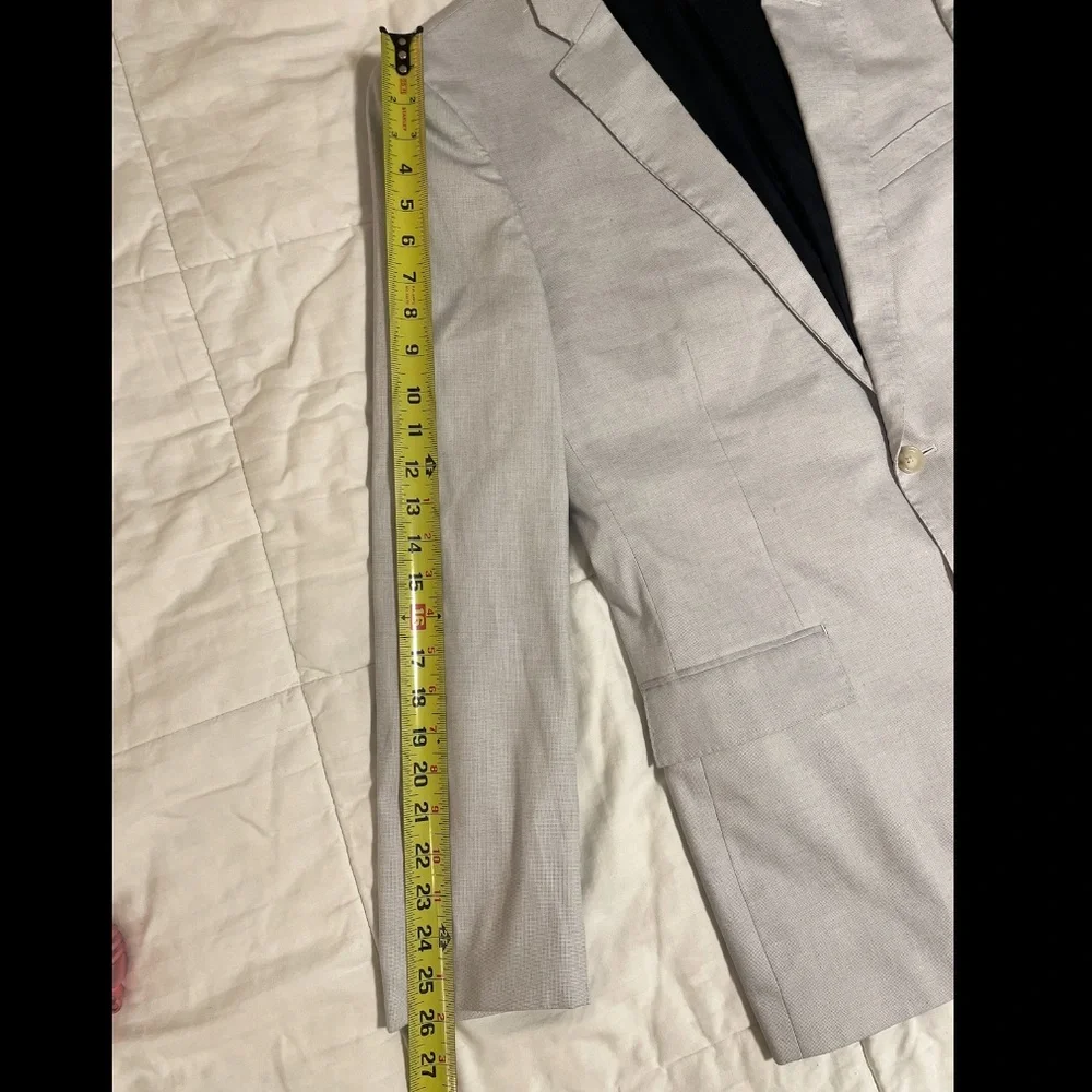J. Crew Ludlow Slim Fit Tessuti di Sondrio Cotton Pale Blue Jacket Blazer 42R
